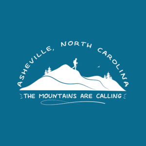 Asheville, North Carolina "the mountains are calling" merchandise design