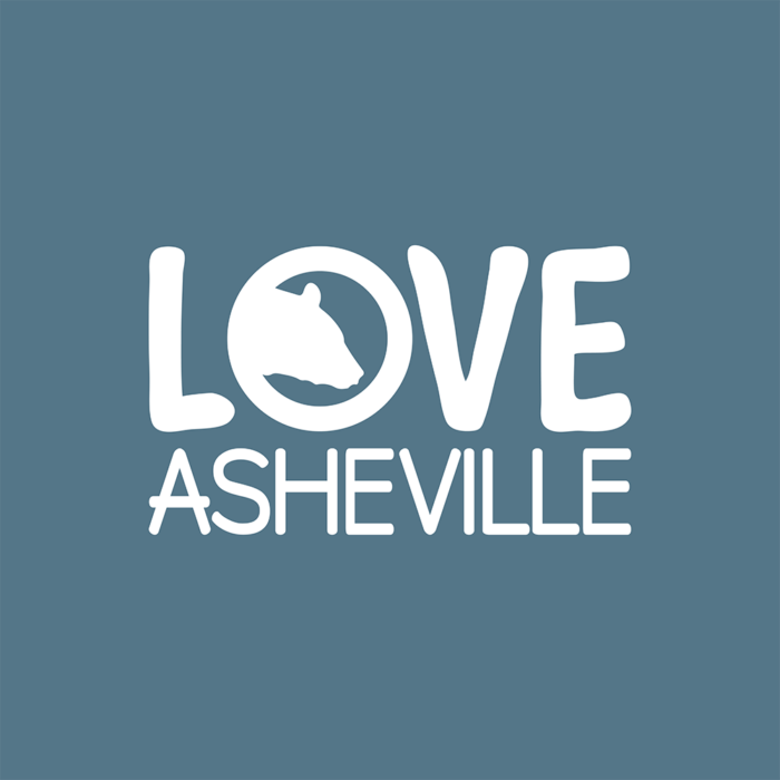 Love Asheville design with a black bear.