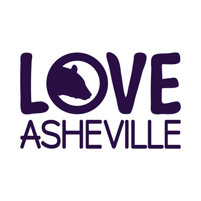 Love Asheville design with a black bear.