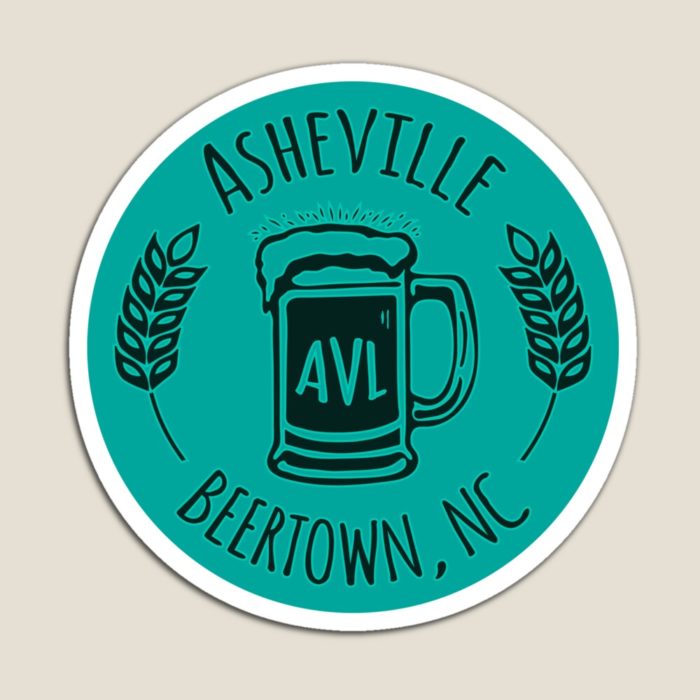 Asheville North Carolina beer merchandise design.