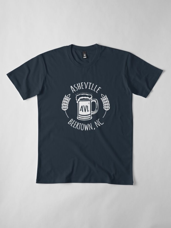 Asheville, North Carolina beer merchandise design.