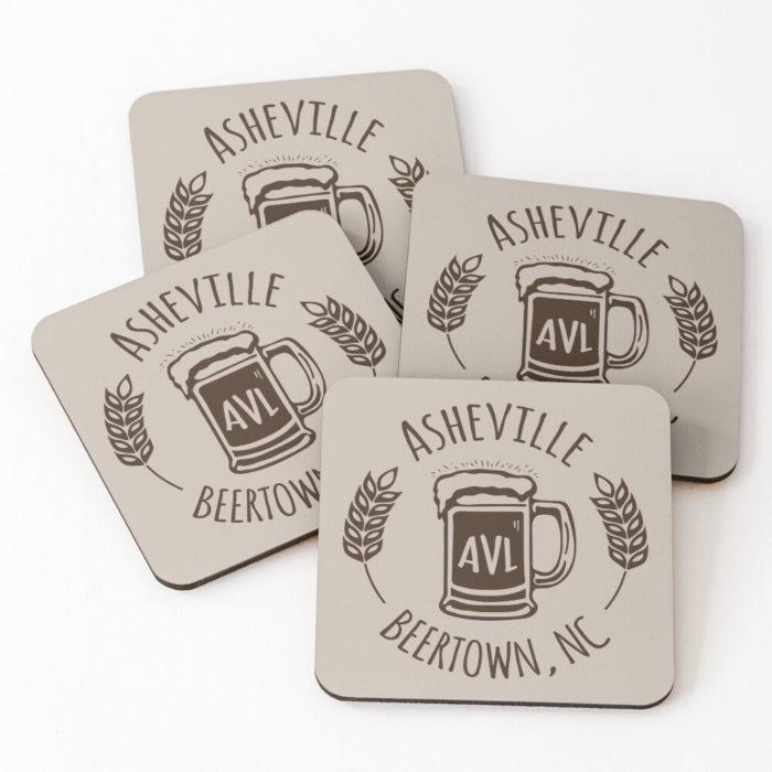 Asheville North Carolina beer merchandise design. Asheville is one of the leading destinations in America for craft beer and brewing.