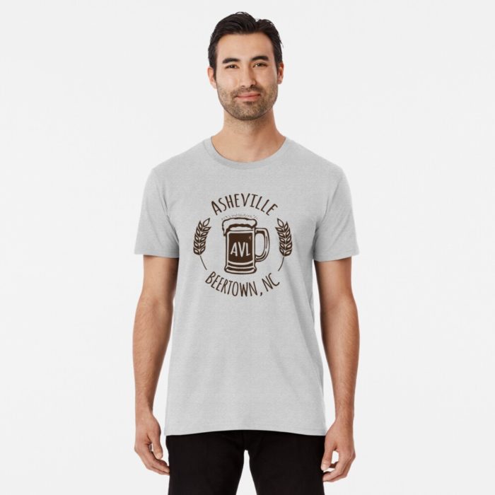 Asheville North Carolina beer merchandise design. Asheville is one of the leading destinations in America for craft beer and brewing.