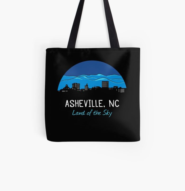 Asheville, North Carolina "Land of the Sky" cityscape merchandise.