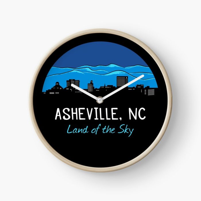 Asheville, North Carolina "Land of the Sky" cityscape merchandise.