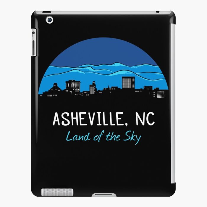 Asheville, North Carolina "Land of the Sky" cityscape merchandise.