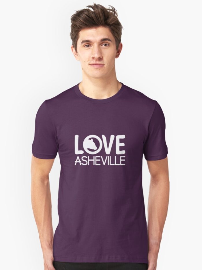 Love Asheville design with a black bear.