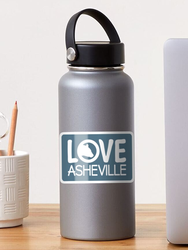 Love Asheville design with a black bear.