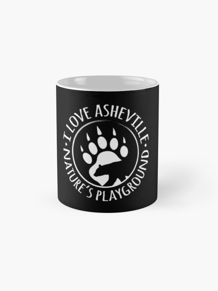 I love Asheville design with a black bear inside a paw print.