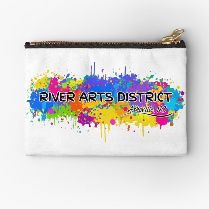 Asheville, North Carolina River Arts District souvenir and merchandise design.